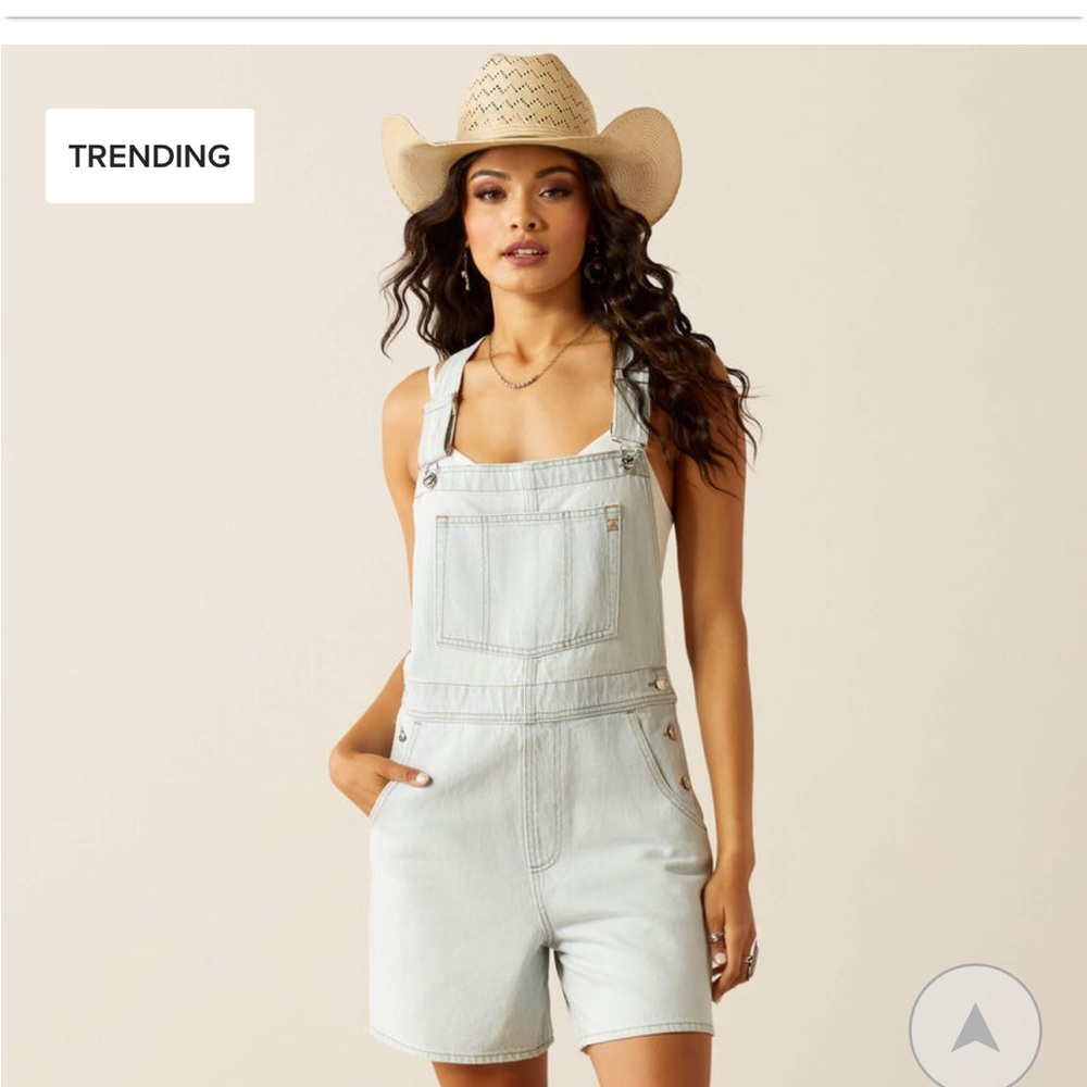 Ariat Light Wash Denim Overalls